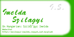 imelda szilagyi business card